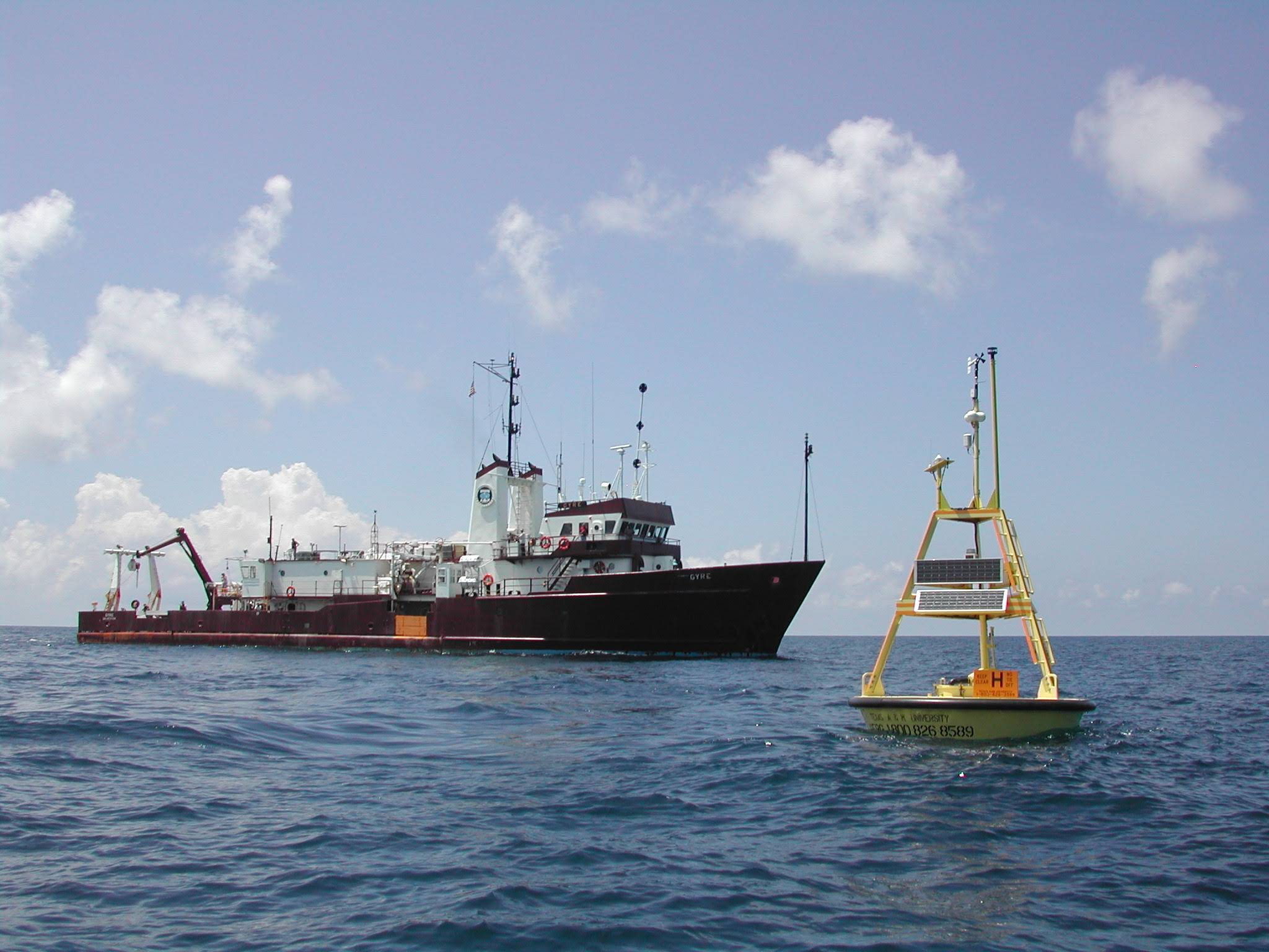 RV Gyre and a TABS Buoy